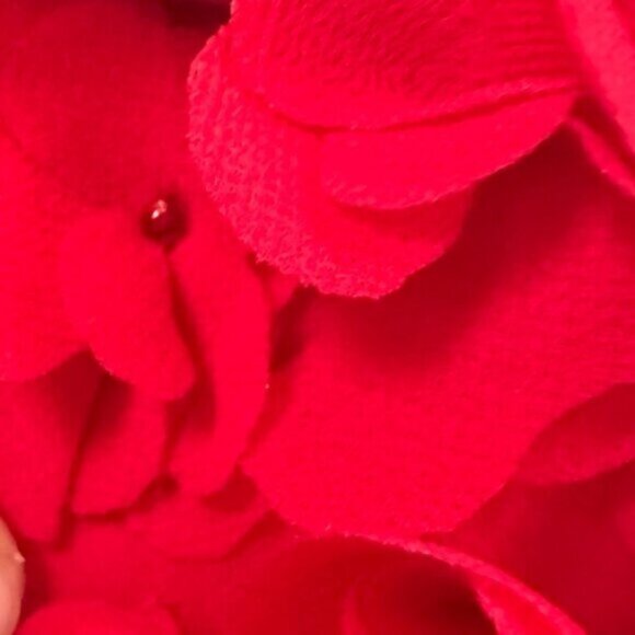 Ted Baker Floral Applique 3D Chiffon Sheer Top Blouse Crew Loose Red Box Fairy S - Picture 7 of 16